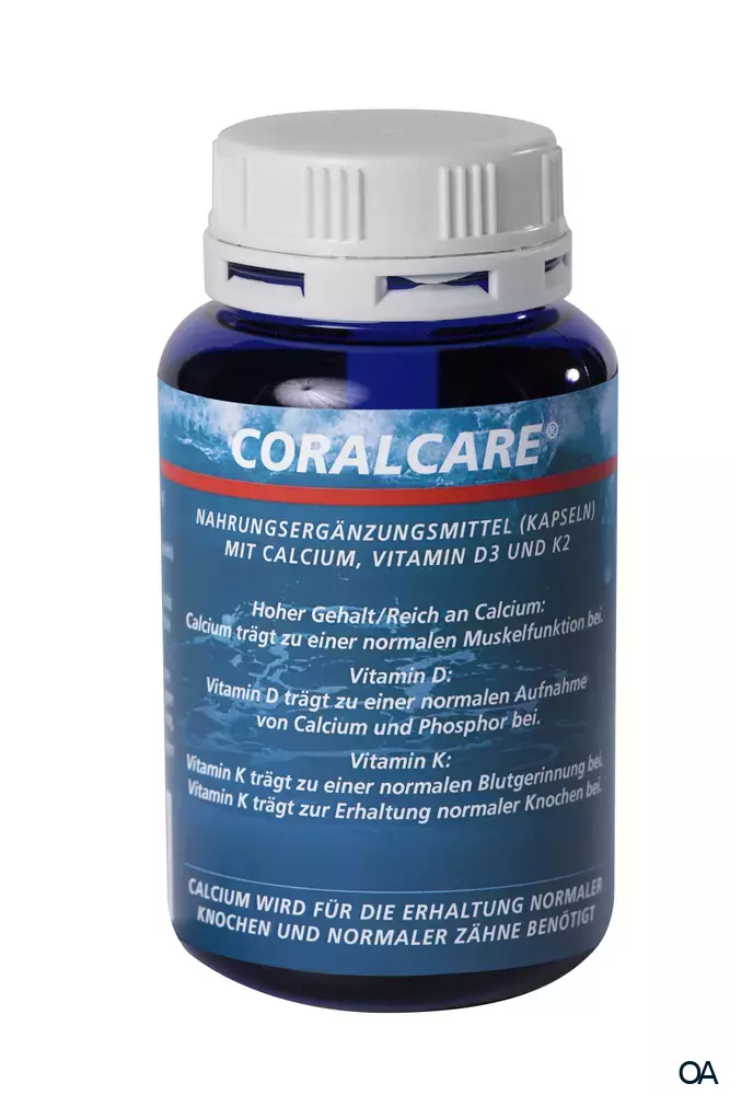 Coralcare Calcium mit Vitamin D3 und K2 Kapseln