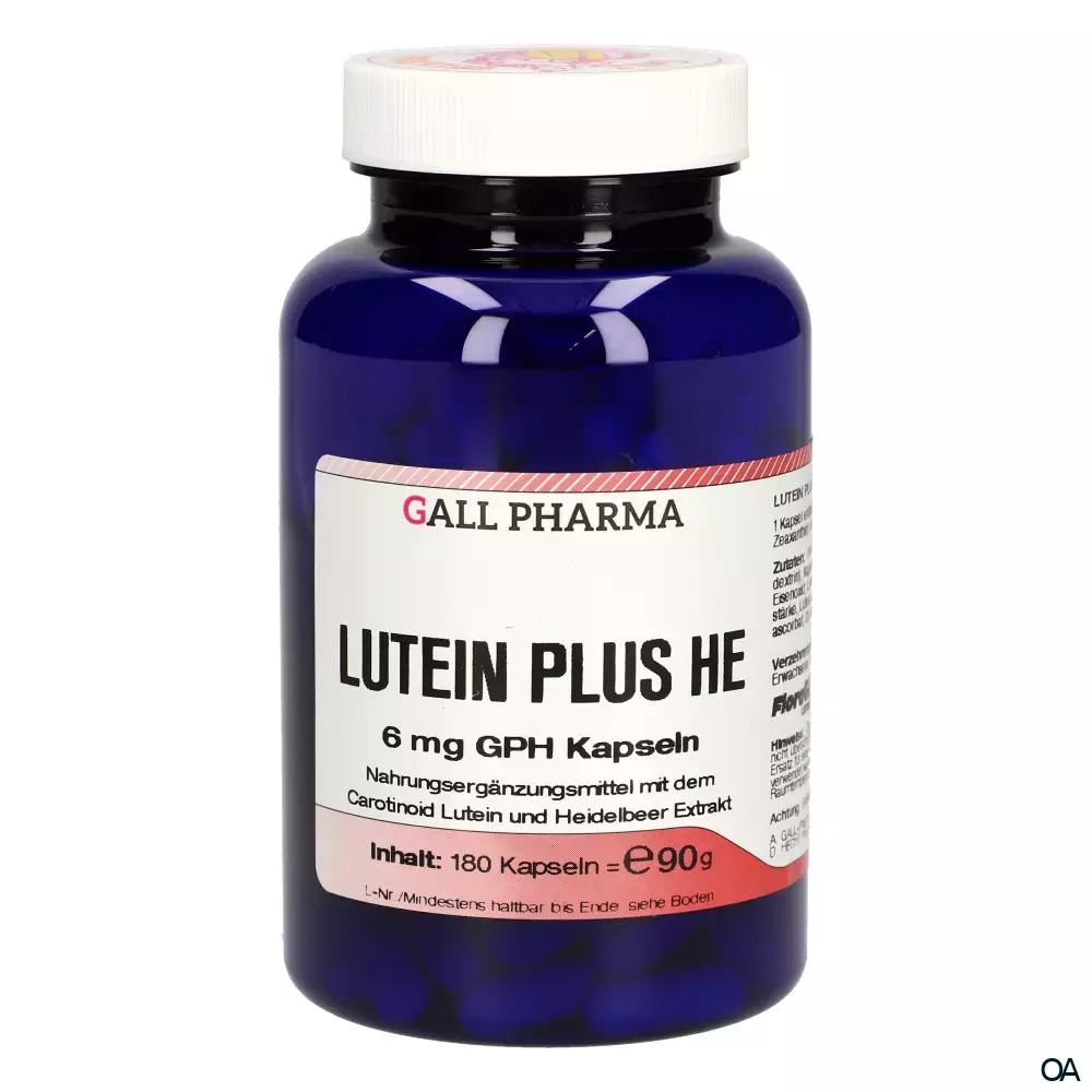 Gall Pharma Lutein 6mg plus Heidelbeer-Extrakt Kapseln