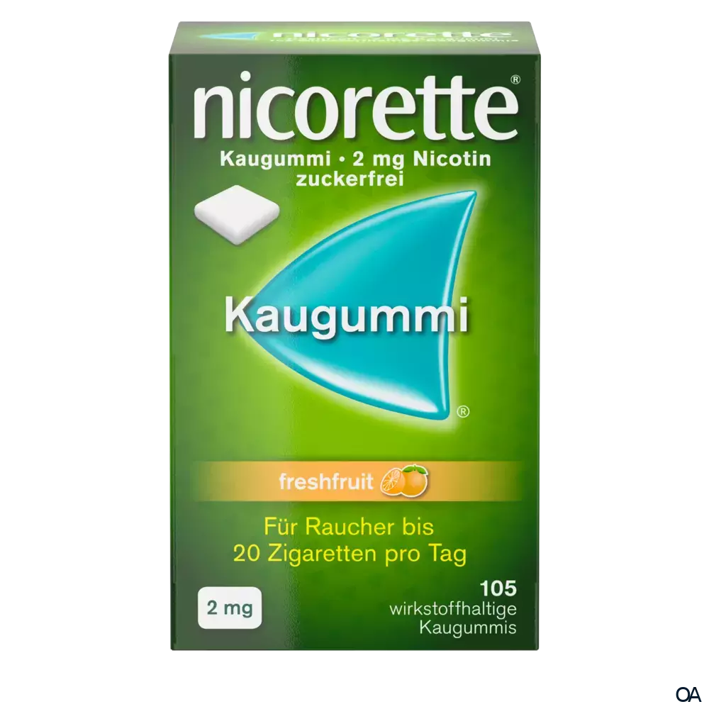 Nicorette® Freshfruit 2 mg - Kaugummi zur Raucherentwöhnung Nicorette® Freshfruit 2 mg - Kaugummi zur Raucherentwöhnung