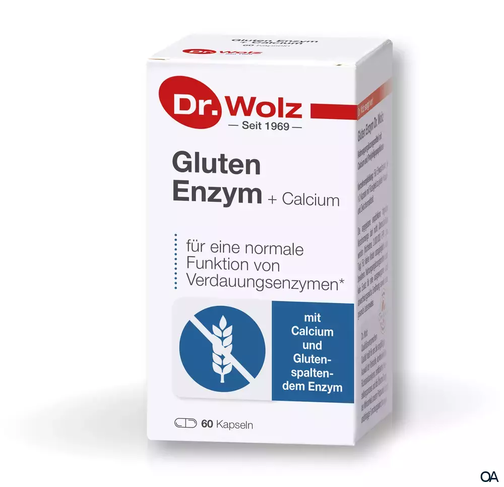 Dr. Wolz Gluten Enzym + Calcium Kapseln