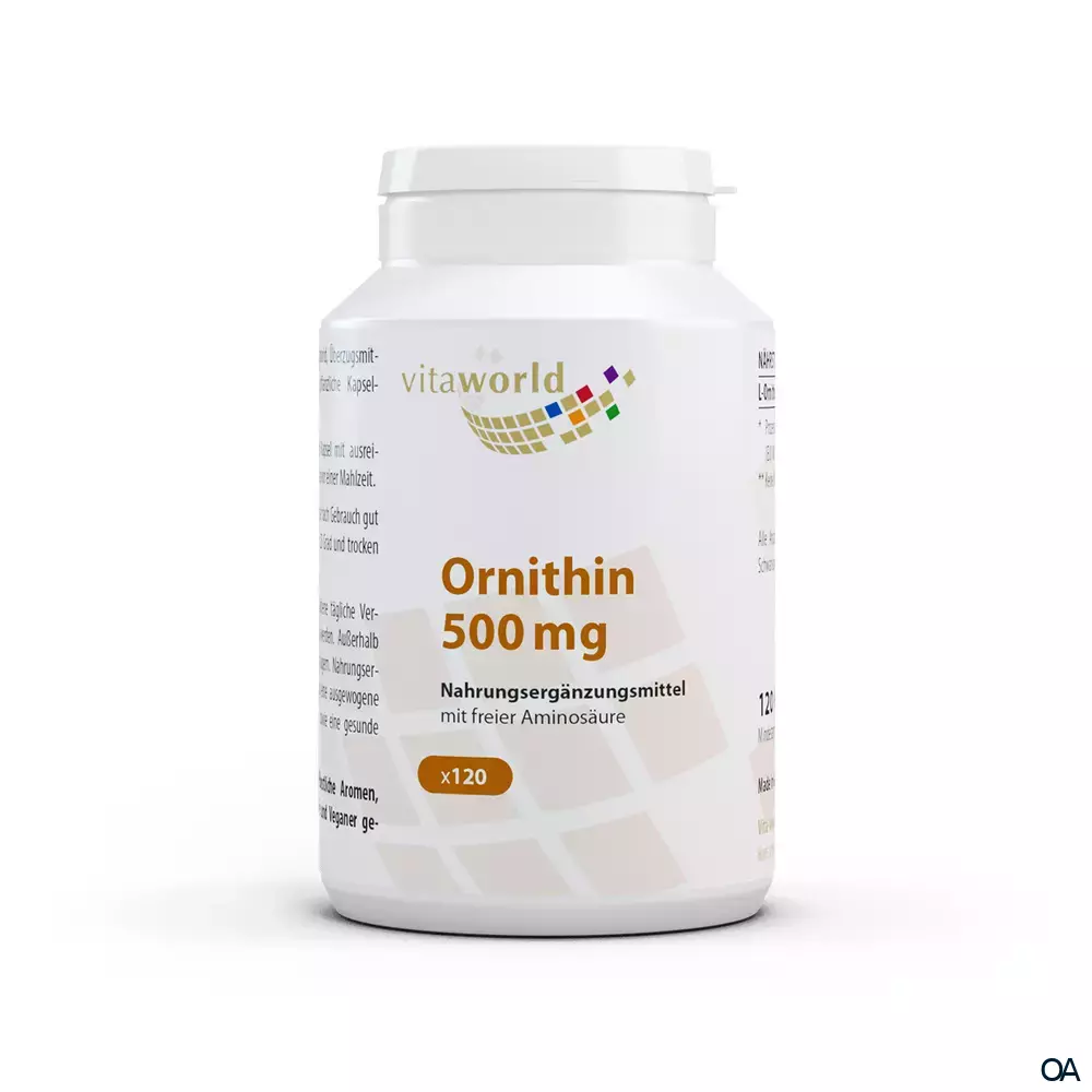 Vitalworld L-Ornithin 500 mg Kapseln