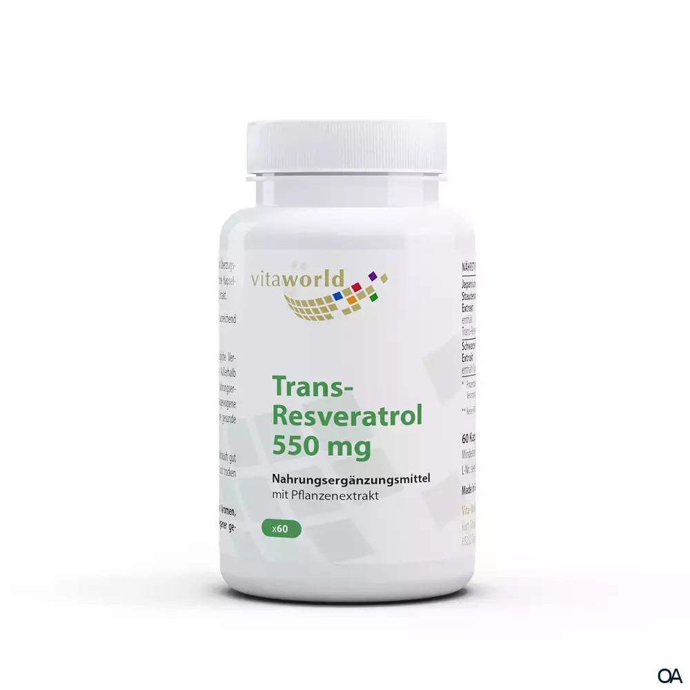 Vitaworld Trans-Resveratrol 550 mg Kapseln