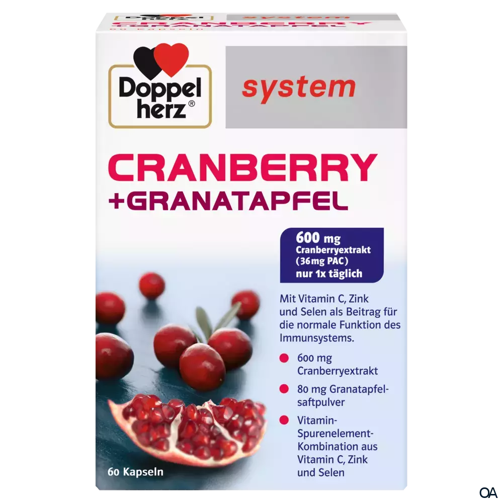 Doppelherz system Cranberry + Granatapfel Kapseln