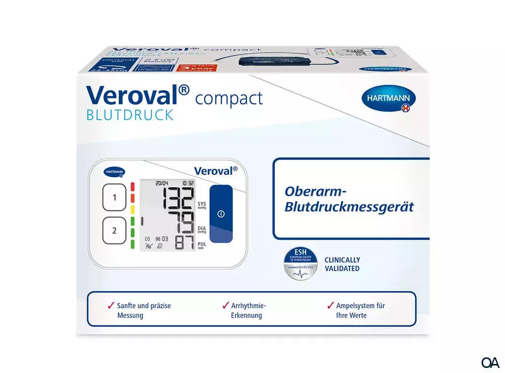 Veroval® COMPACT Oberarm-Blutdruckmessgerät mit Universalmanschette 22-42 cm