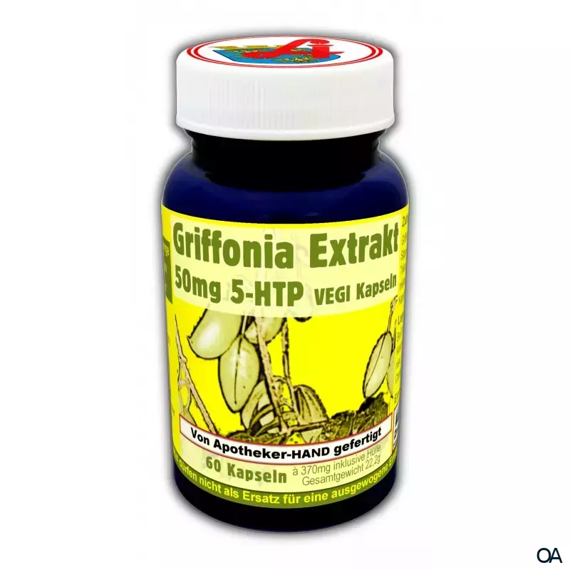 Griffonia Extrakt 50 mg - 5HTP VEGI Kapseln