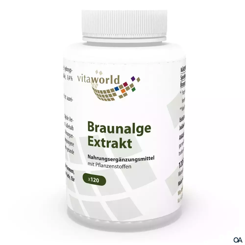 Vitaworld Braunalgen Extrakt 500 mg Kapseln