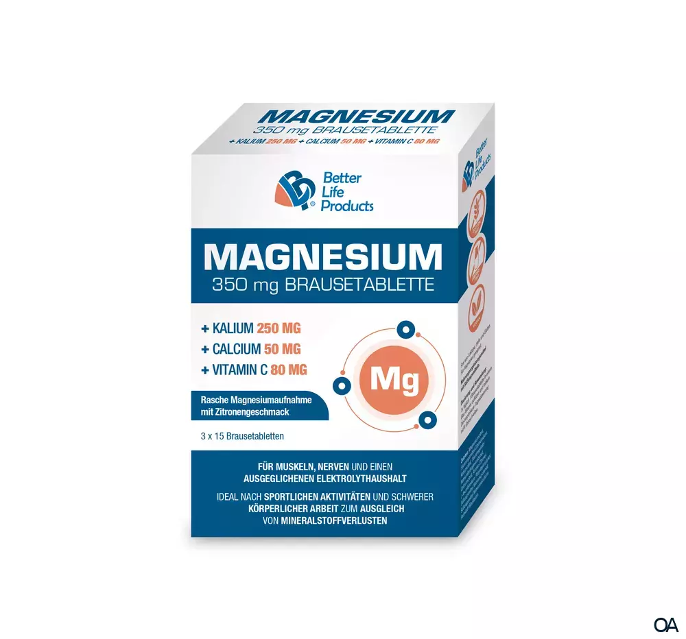 Better Life Products® Magnesium 350 mg Brausetabletten