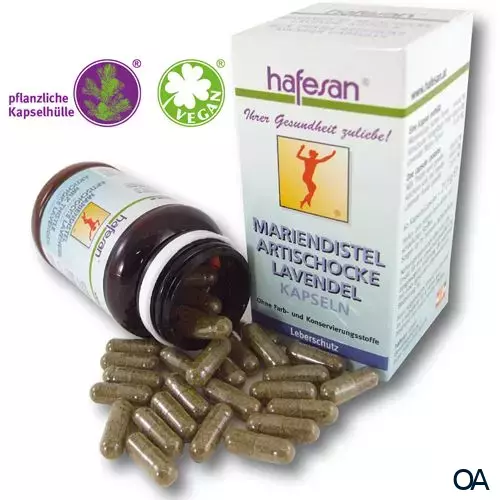 hafesan Mariendistel + Artischocke + Lavendel Kapseln