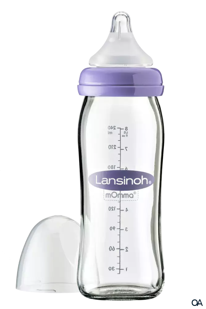 Lansinoh® Weithalsflasche Glas 240ml