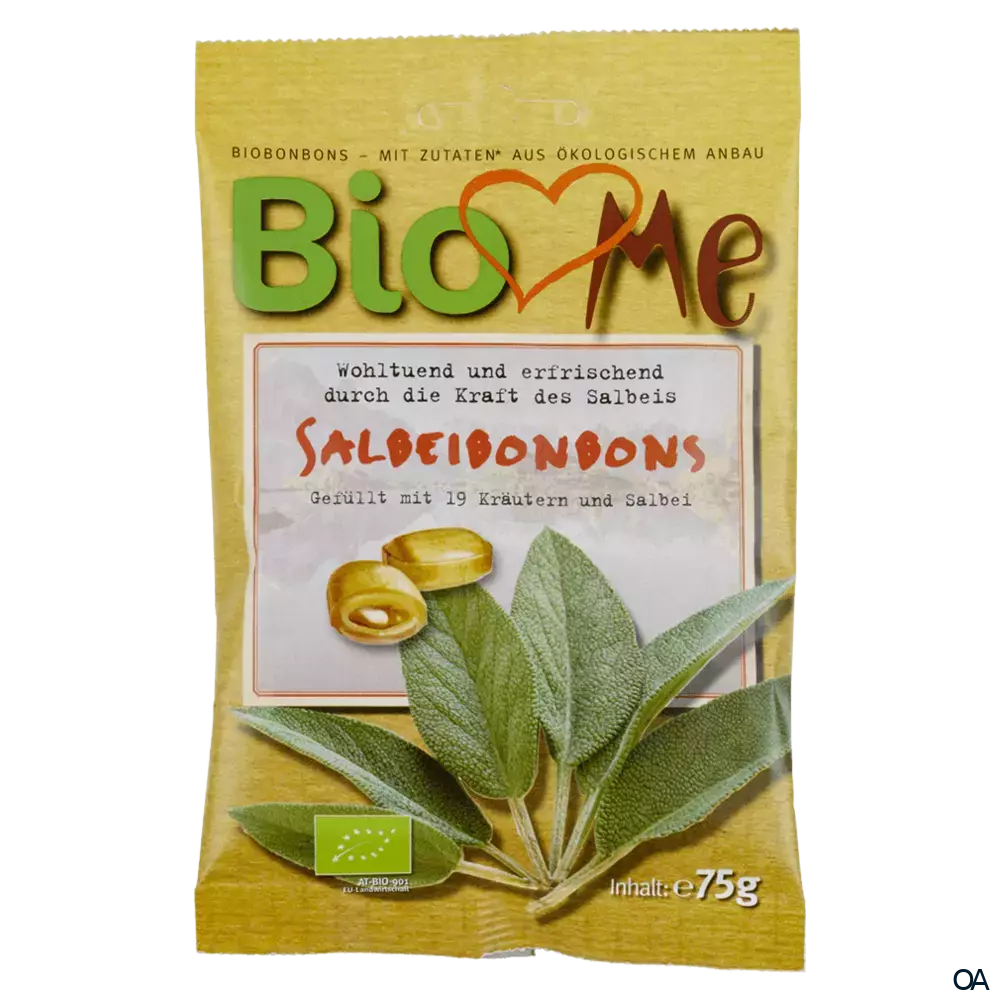 BIO loves Me Bio-Bonbons gefüllt mit 19 Kräutern und Salbei