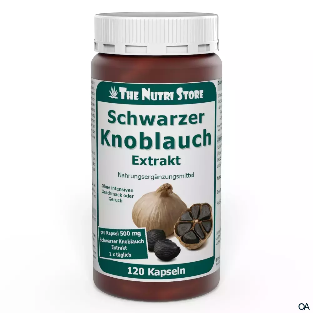 The Nutri Store Schwarzer Knoblauch Extrakt 500 mg Kapseln