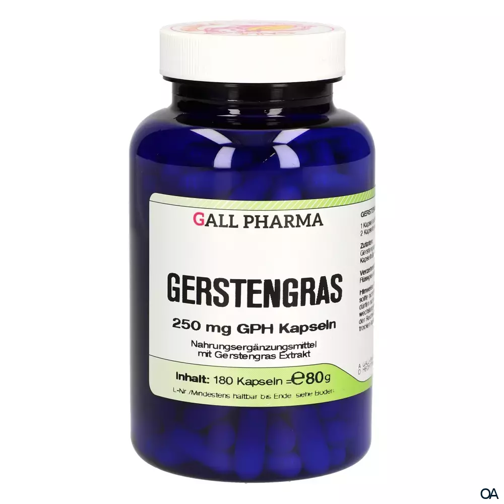 Gall Pharma Gerstengras 250 mg Kapseln