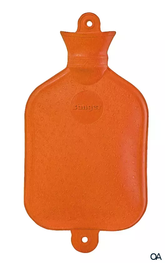 Sänger 1,5 Liter Wärmflasche, orange, 37 x 19 cm