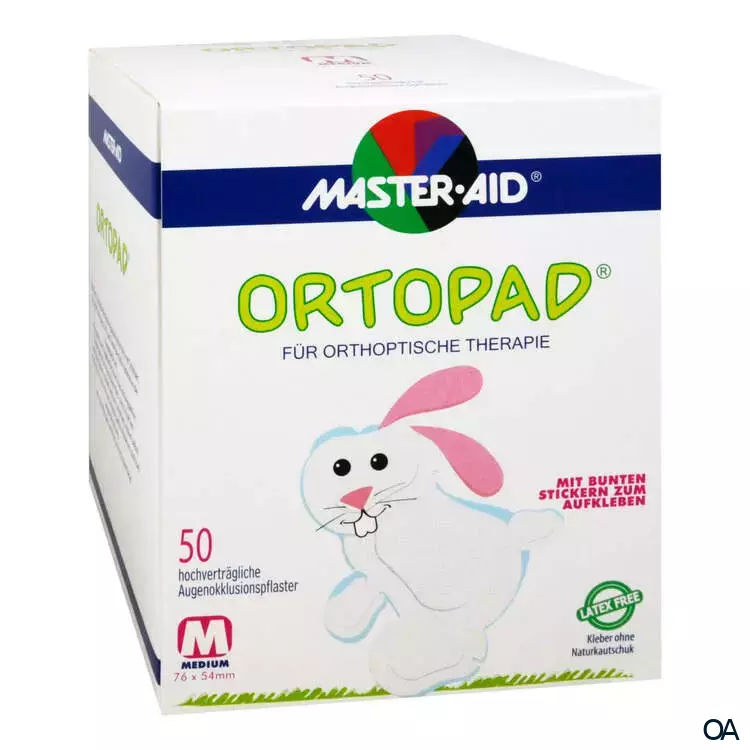 ORTOPAD® Weiß Augenokklusionspflaster Medium 76 x 54 mm