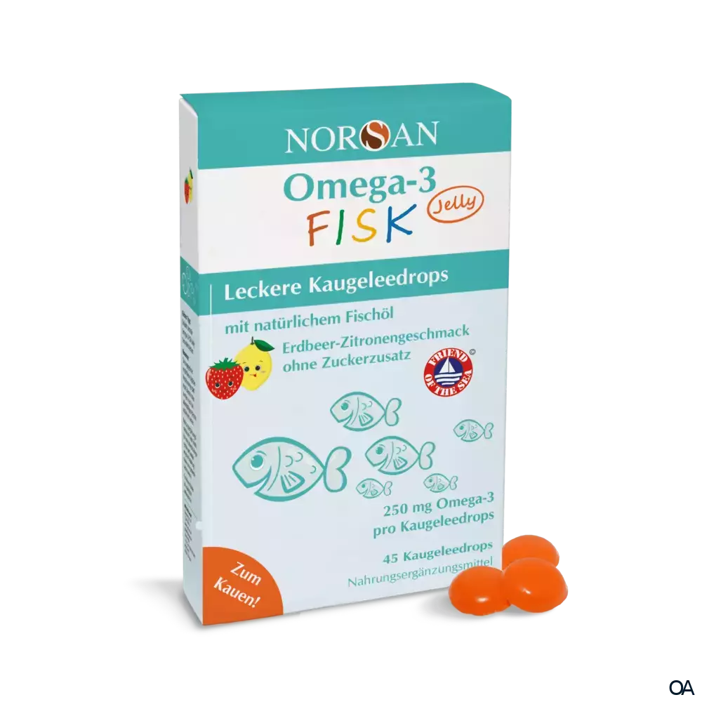Norsan Omega-3 FISK Jelly Kaugeleedrops Norsan Omega-3 FISK Jelly Kaugeleedrops