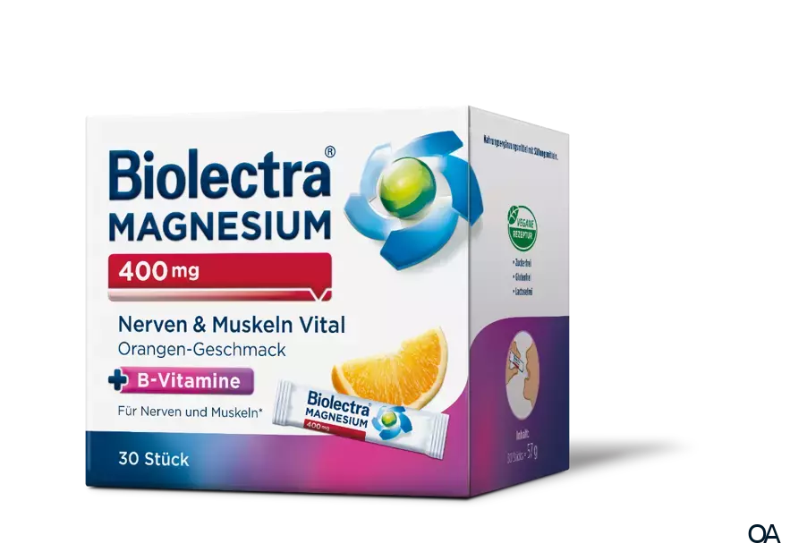 Biolectra® Magnesium 400 mg Nerven & Muskeln Vital Sticks