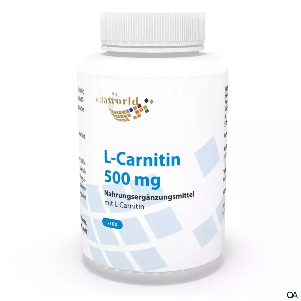 Vitalworld L-Carnitin 500 mg Kapseln