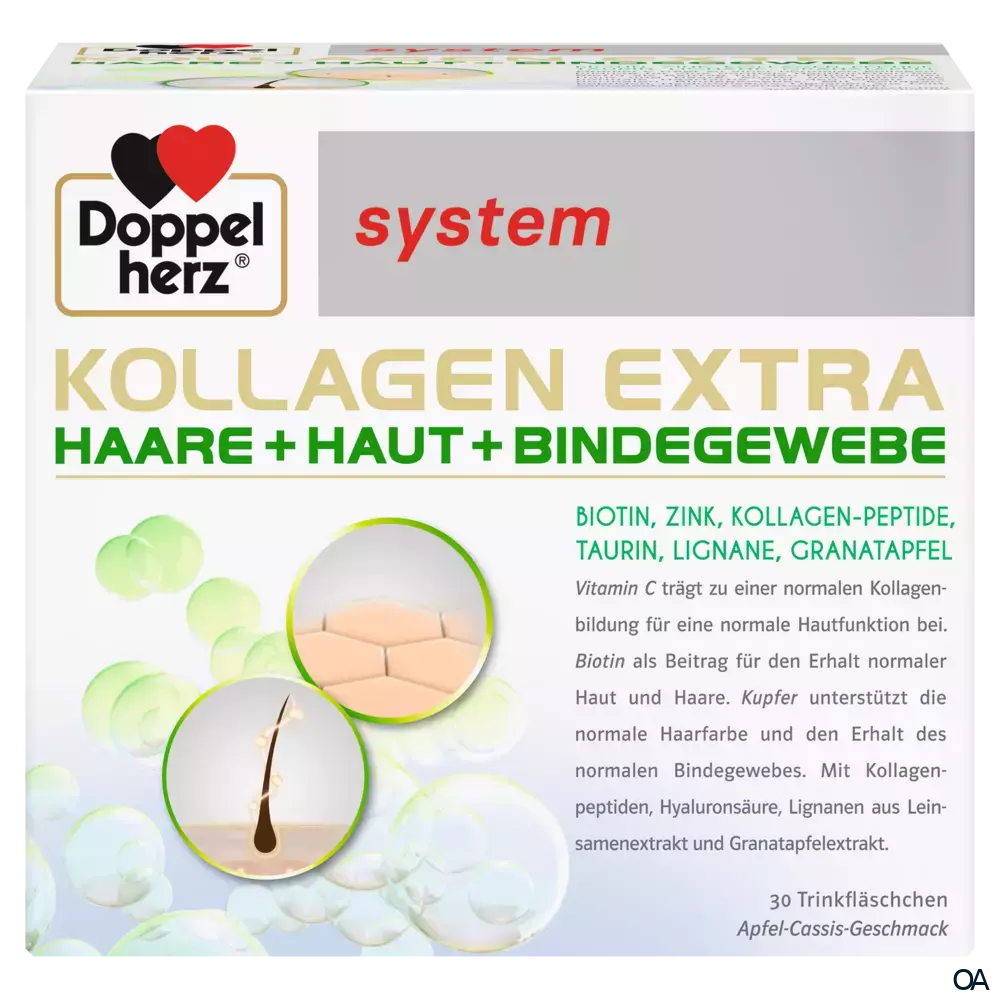 Doppelherz system Kollagen Extra Haare + Haut + Bindegewebe Trinkfläschchen