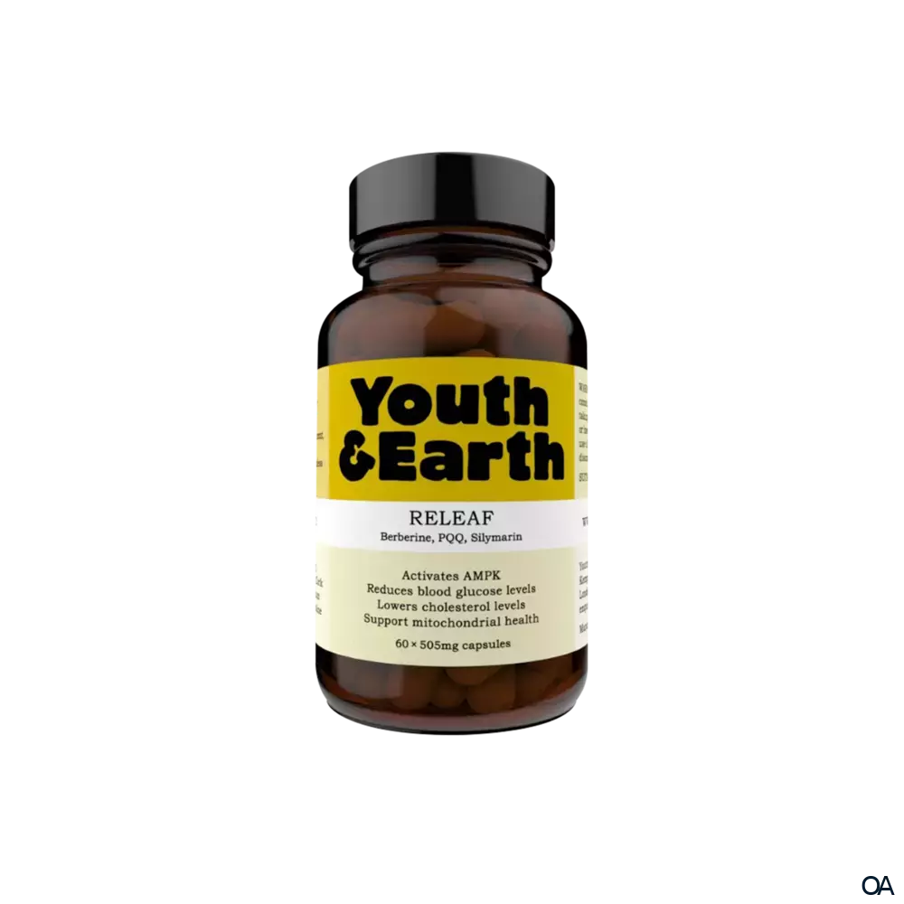 Youth & Earth Releaf (Berberin, Silymarin, Chrom Picolinat) Kapseln