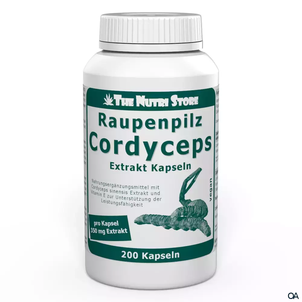 The Nutri Store Raupenpilz Cordyceps Extrakt Kapseln