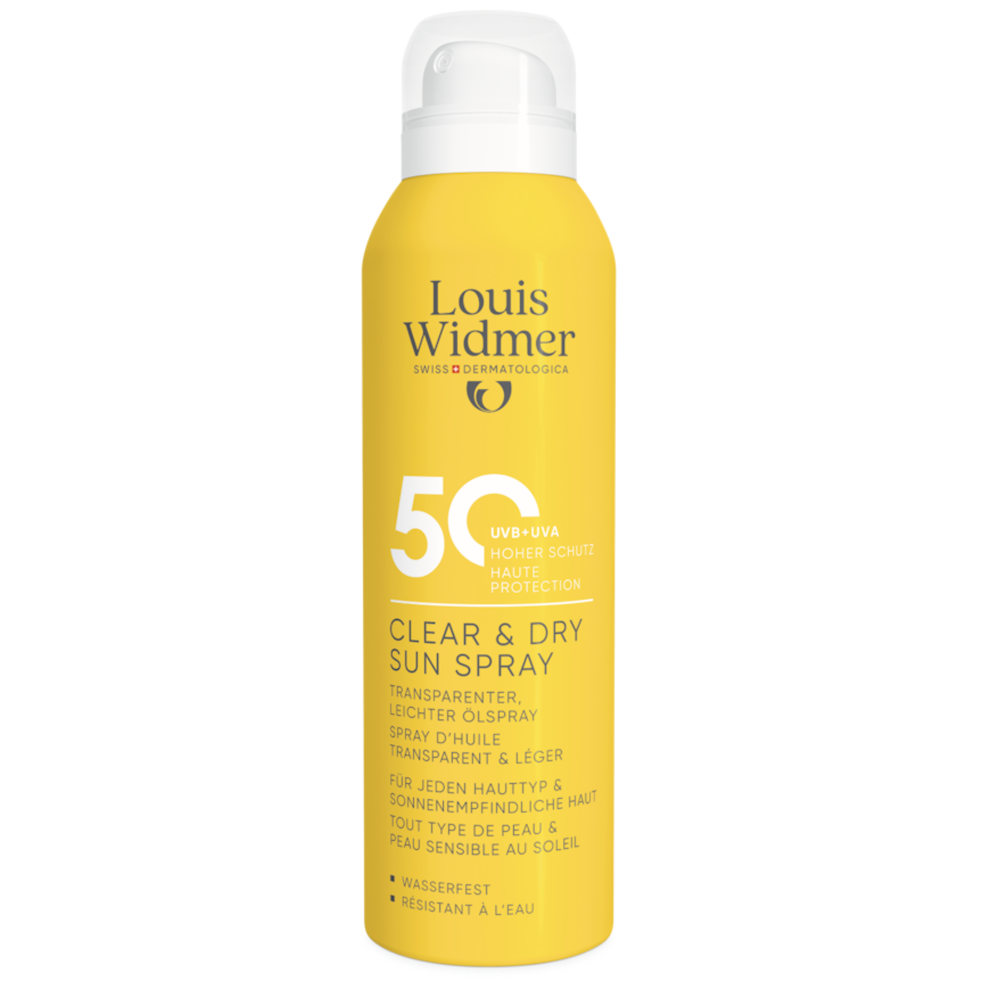 Louis Widmer Clear & Dry Sun Spray 50 - leicht parfümiert