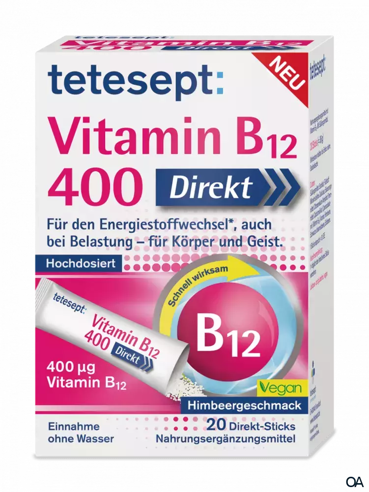 tetesept Vitamin B12 400 Direkt Sticks