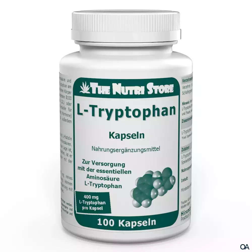 The Nutri Store L-Tryptophan 400 mg Kapseln