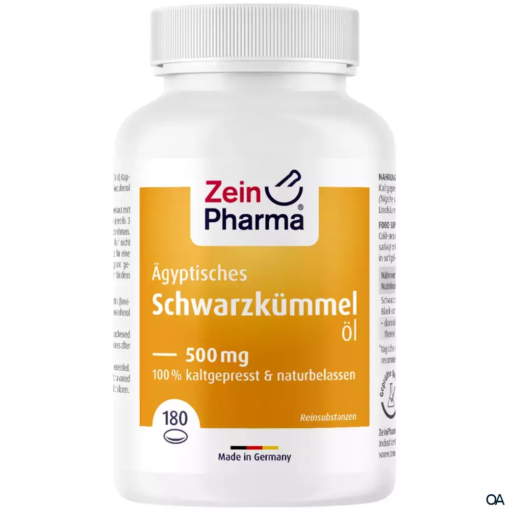 ZeinPharma Ägyptisches Schwarzkümmelöl 500 mg Softgel-Kapseln