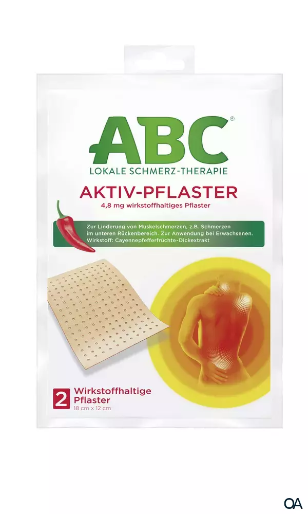 ABC® Lokale Schmerz-Therapie Aktiv-Pflaster 4,8 mg