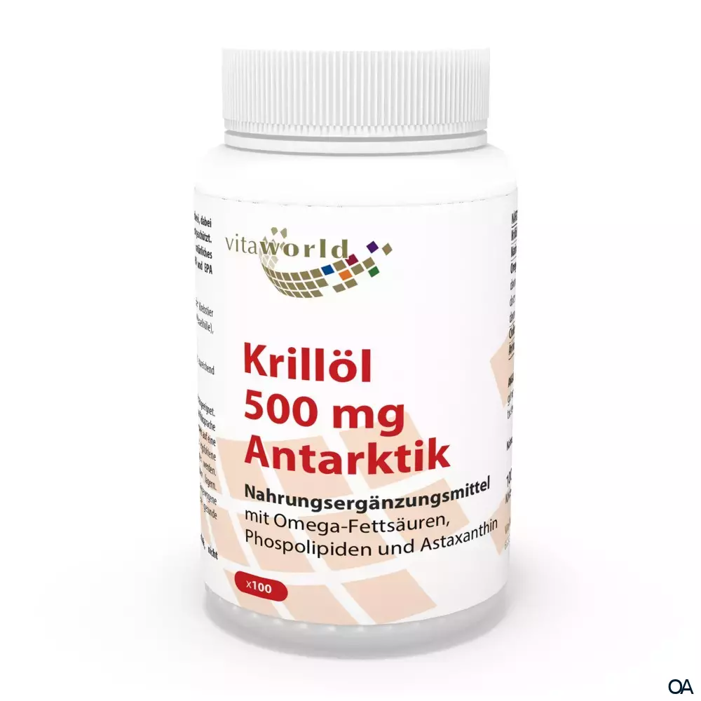 Vitalworld Krillöl 500 mg Antarktik Kapseln