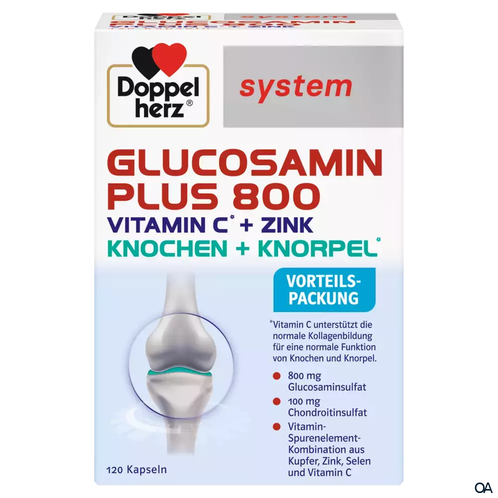 Doppelherz system GLUCOSAMIN PLUS 800 VITAMIN C + ZINK Kapseln