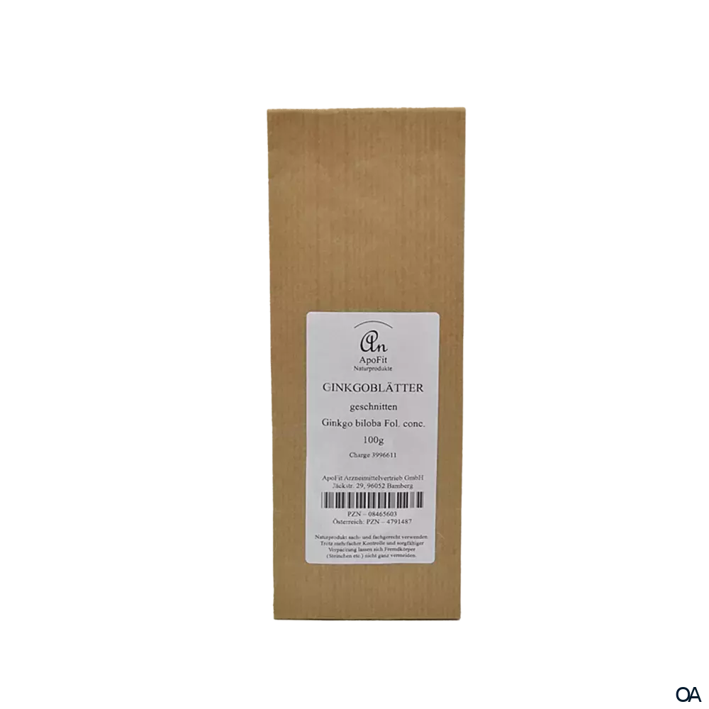 ApoFit Ginkgoblätter geschnitten
