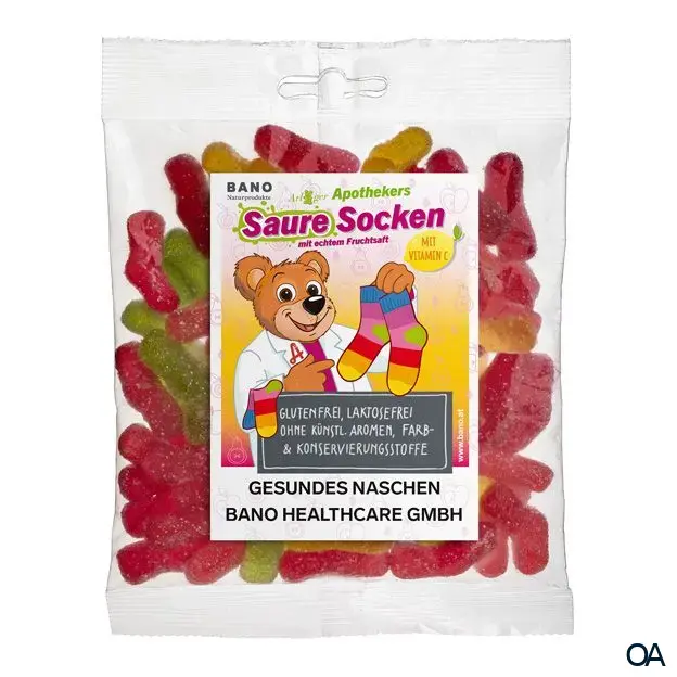 Bano Arlberger Apothekers Saure Socken Fruchtgummis