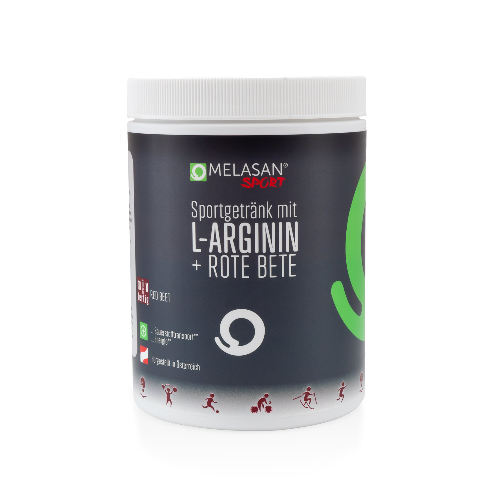 Melasan Sport Sportgetränk mit Arginin + Rote Bete Pulver Melasan Sport Sportgetränk mit Arginin + Rote Bete Pulver