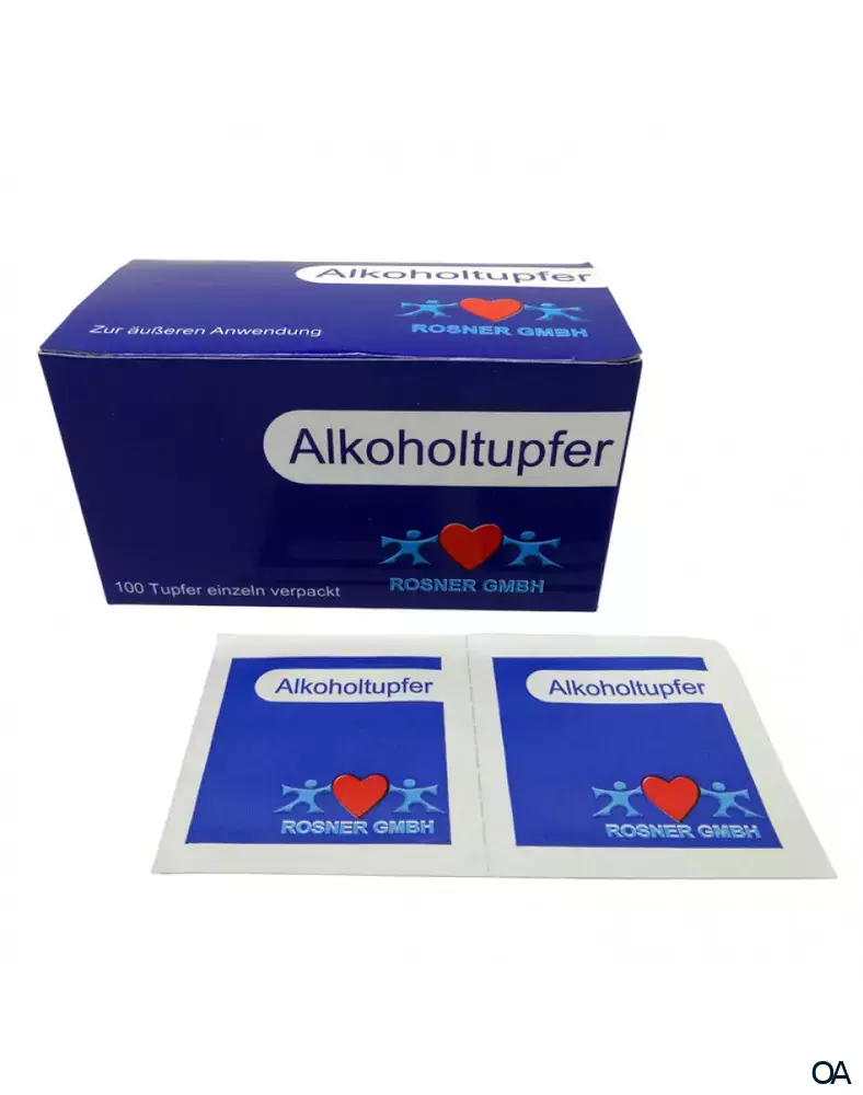 Alkoholtupfer Rosner 65 x 30 mm