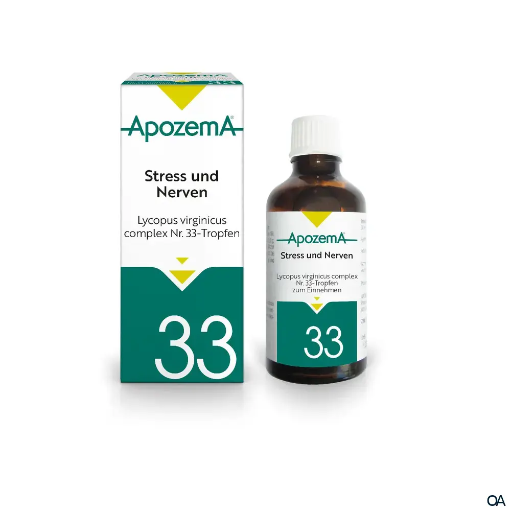 Apozema® Stress und Nerven Lycopus virginicus complex Nr. 33 Tropfen zum Einnehmen