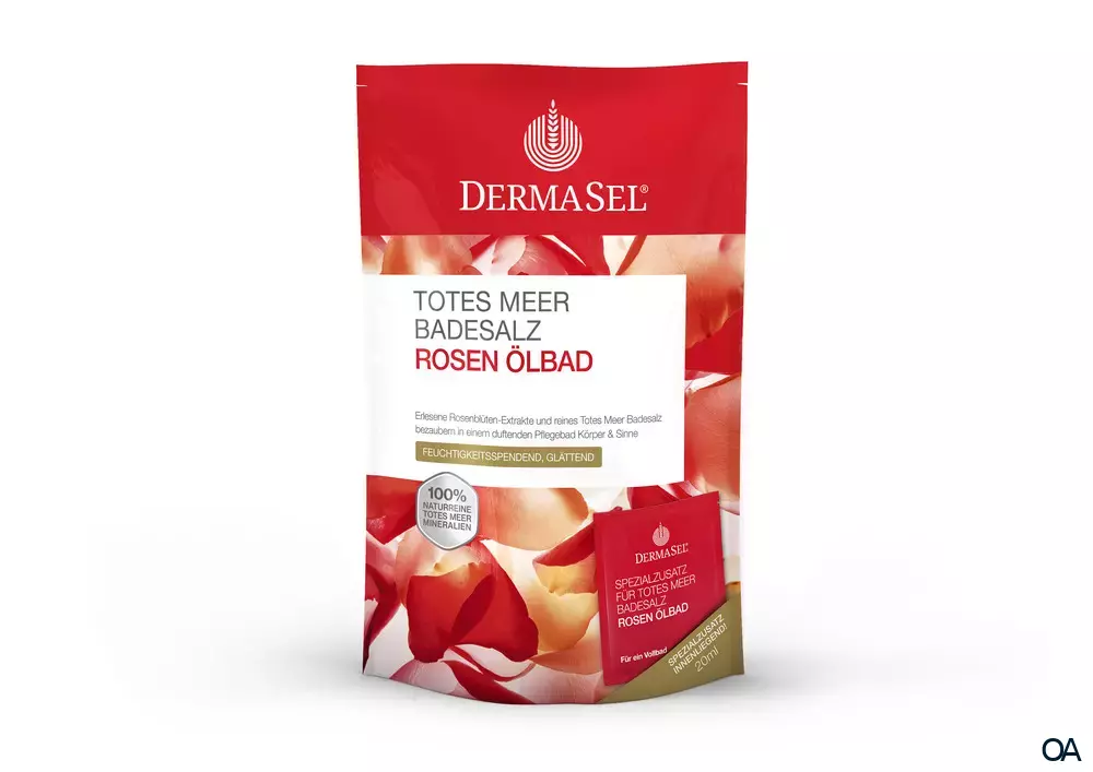 DermaSel® Totes Meer Badesalz Rosen Ölbad