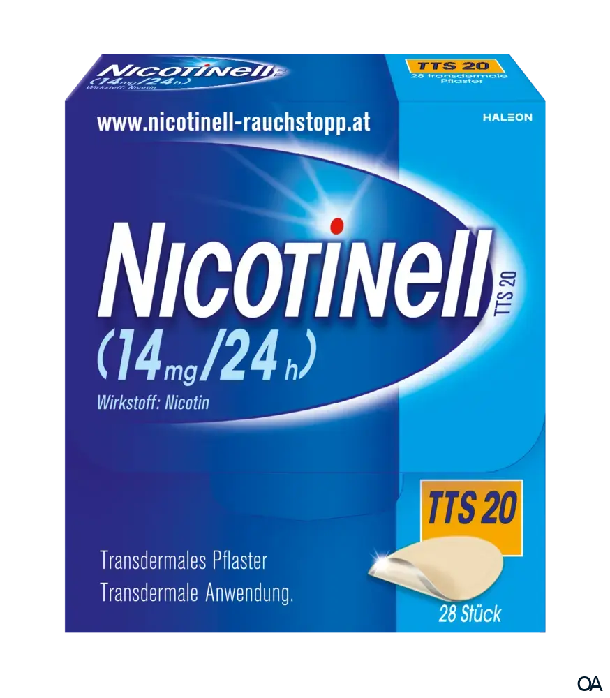 Nicotinell® TTS 20 (14 mg/24 h) transdermale Pflaster Nicotinell® TTS 20 (14 mg/24 h) transdermale Pflaster