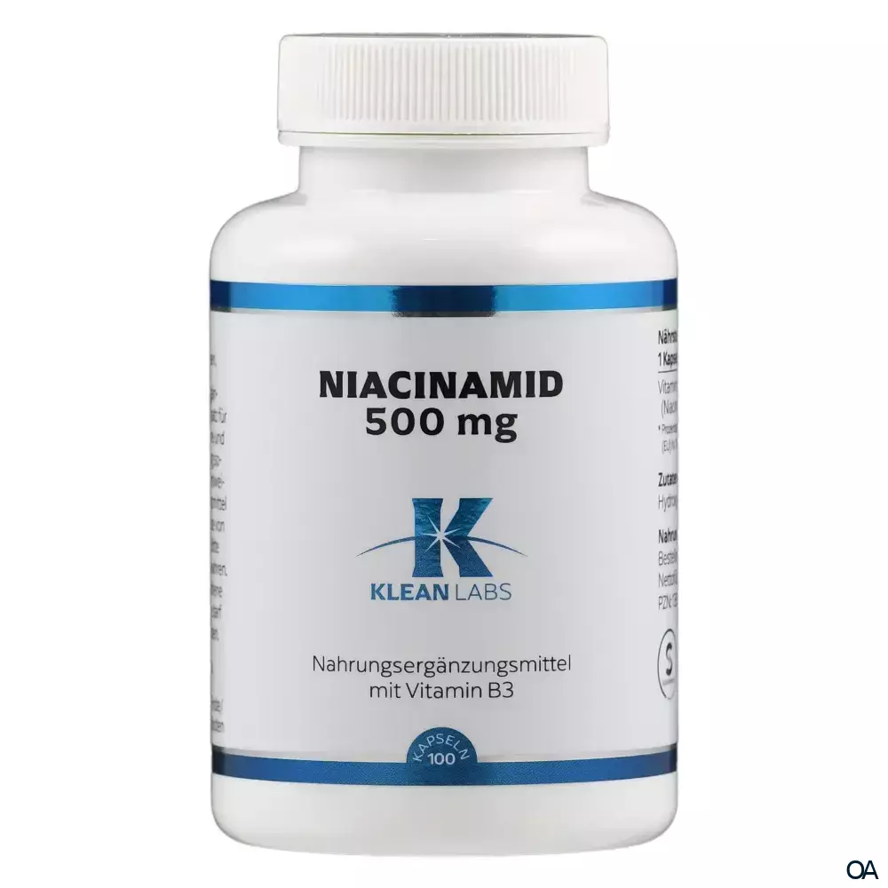 Klean Labs Niacinamid 500 mg Kapseln