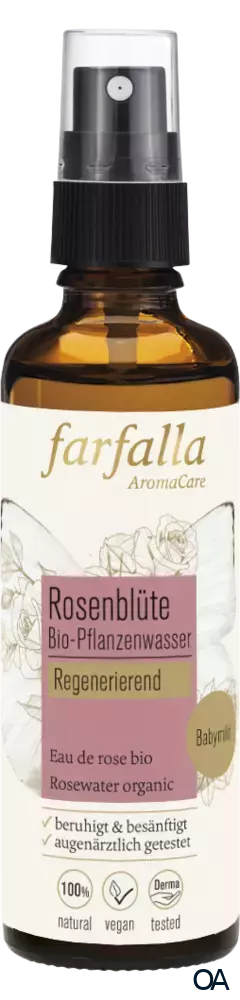 Farfalla Rosenblüte, Bio-Pflanzenwasser, regenerierend Spray