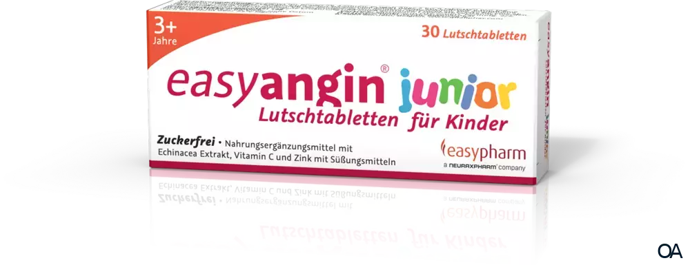 easyangin junior Lutschtabletten für Kinder