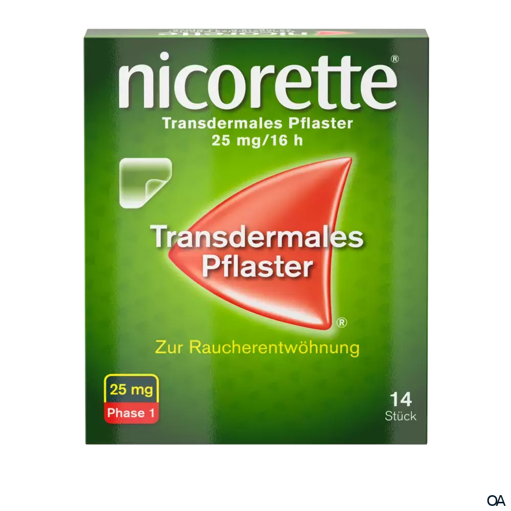 Nicorette 25 mg/16 h – transdermales Pflaster