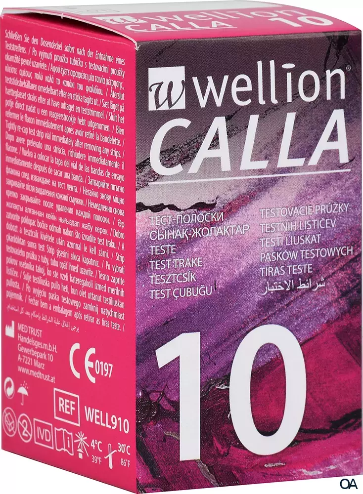 Wellion® CALLA Blutzuckerteststreifen GLU