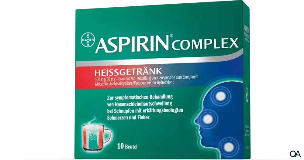 Aspirin® Complex Heissgetränk  500 mg / 30 mg Granulat