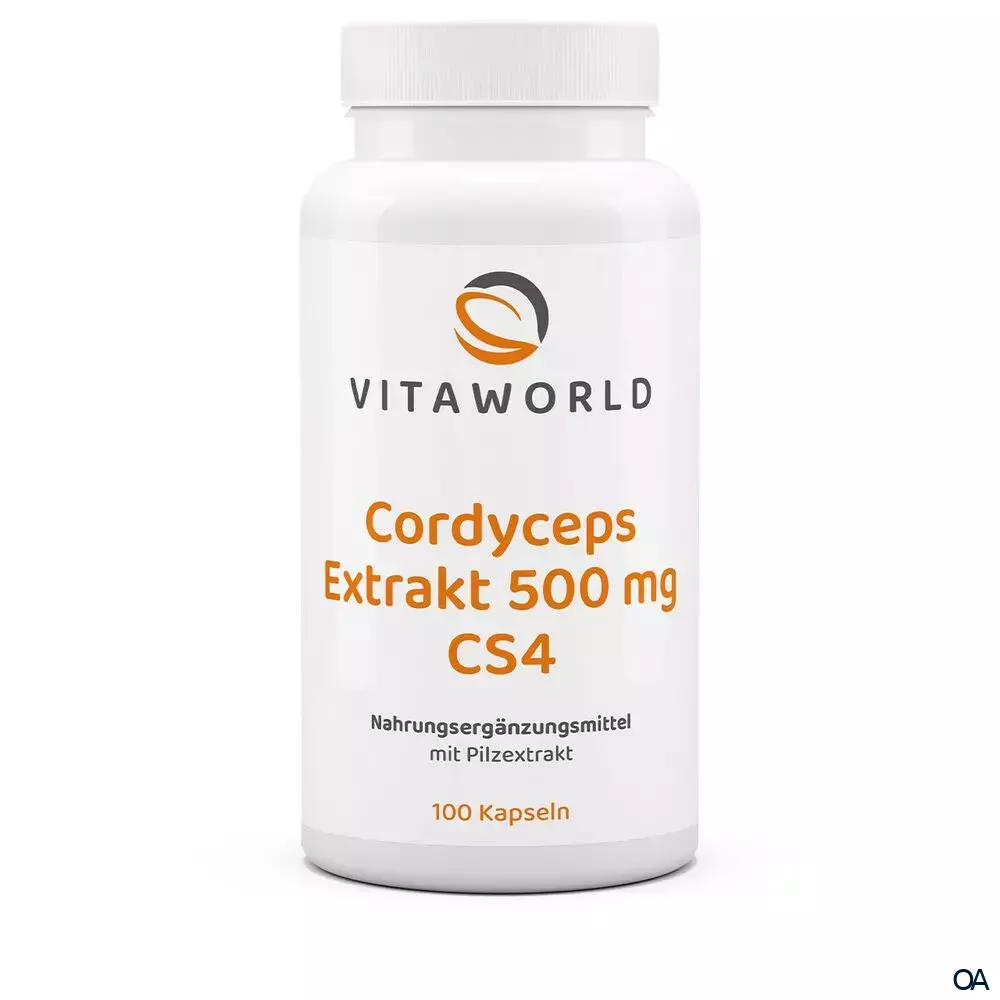 Vitaworld Cordyceps sinensis CS-4 Extrakt 500 mg Kapseln