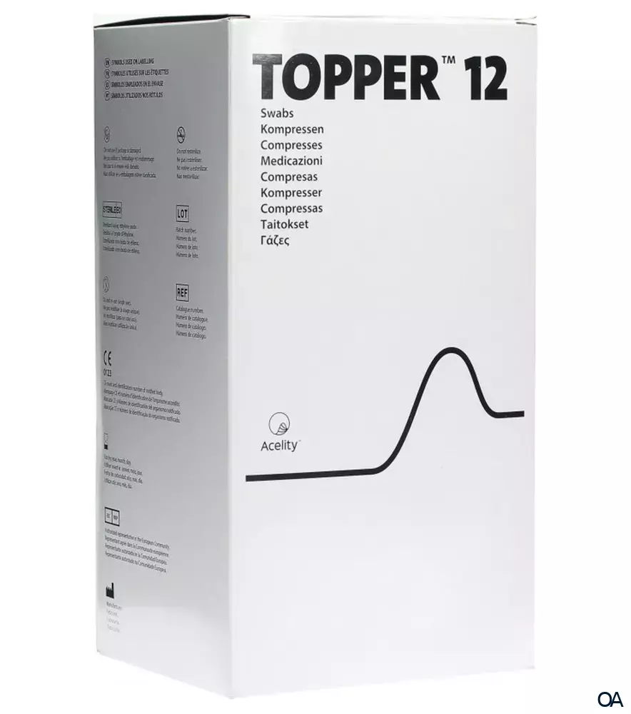 3M Topper 12 unsterile Kompressen 10 x 20 cm