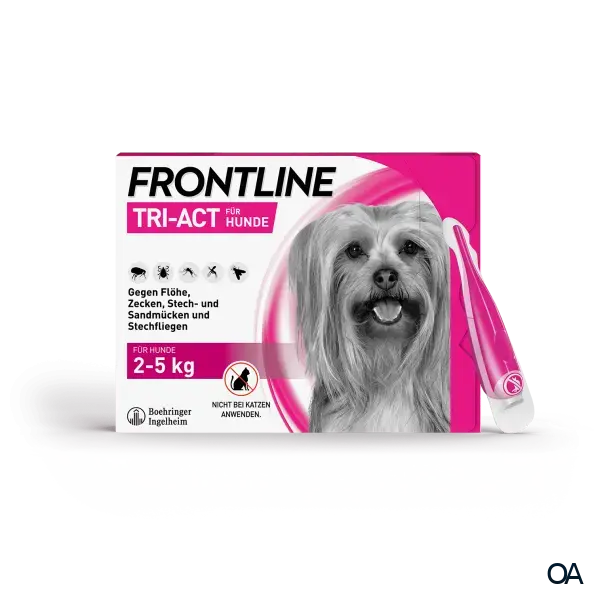 Frontline TRI-ACT® Lösung zum Auftropfen für Hunde 2 - 5 kg 