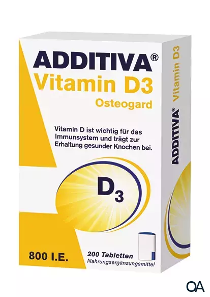 ADDITIVA® Osteogard 800 I.E. Vitamin D3 Tabletten ADDITIVA® Osteogard 800 I.E. Vitamin D3 Tabletten