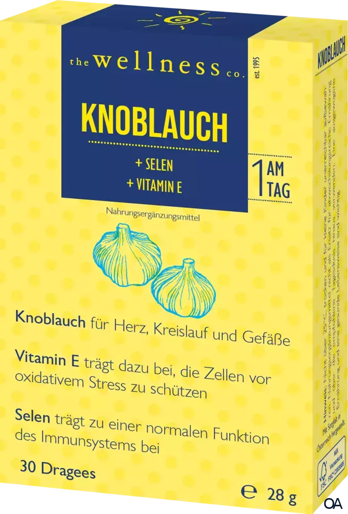 Wellness KNOBLAUCH + SELEN + VITAMIN E Dragees