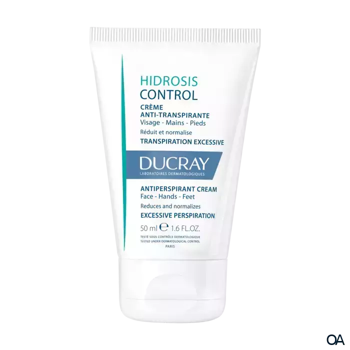 Ducray Hidrosis Control Creme Anti-Transpirant für Gesicht, Hände und Füße